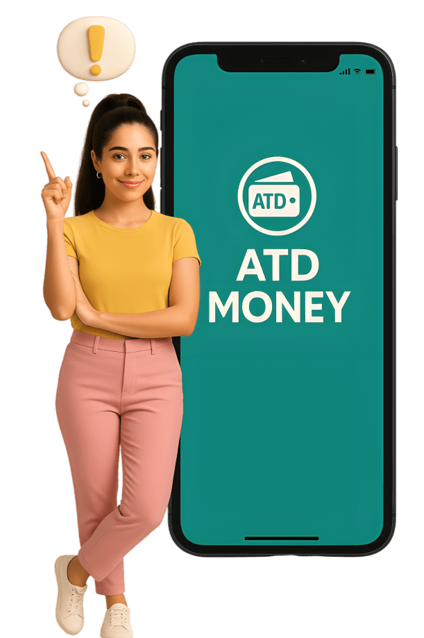 Person with financial icons